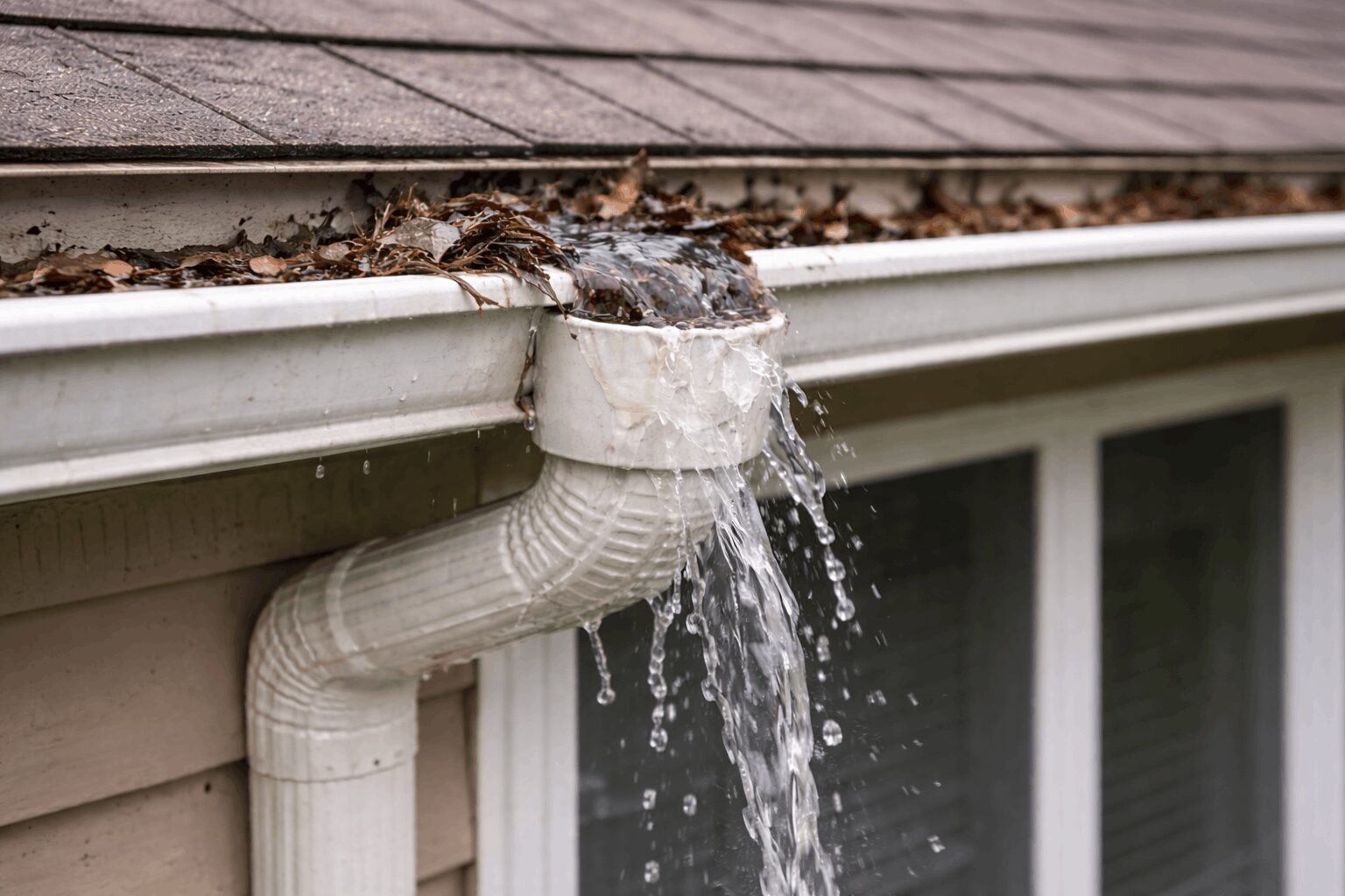 professional gutter cleaning service removing debris